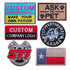Custom Embroidery Patches with Sew On or Iron On Options