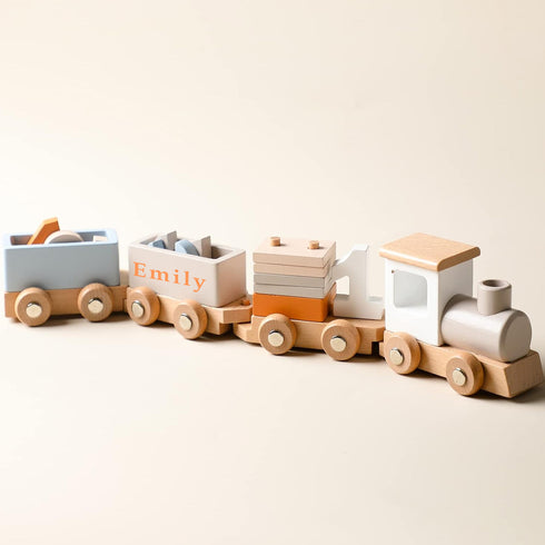 Personalized Wooden Train Toy