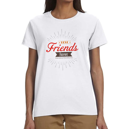 100% Pure Cotton T-Shirt for Women, Personalized